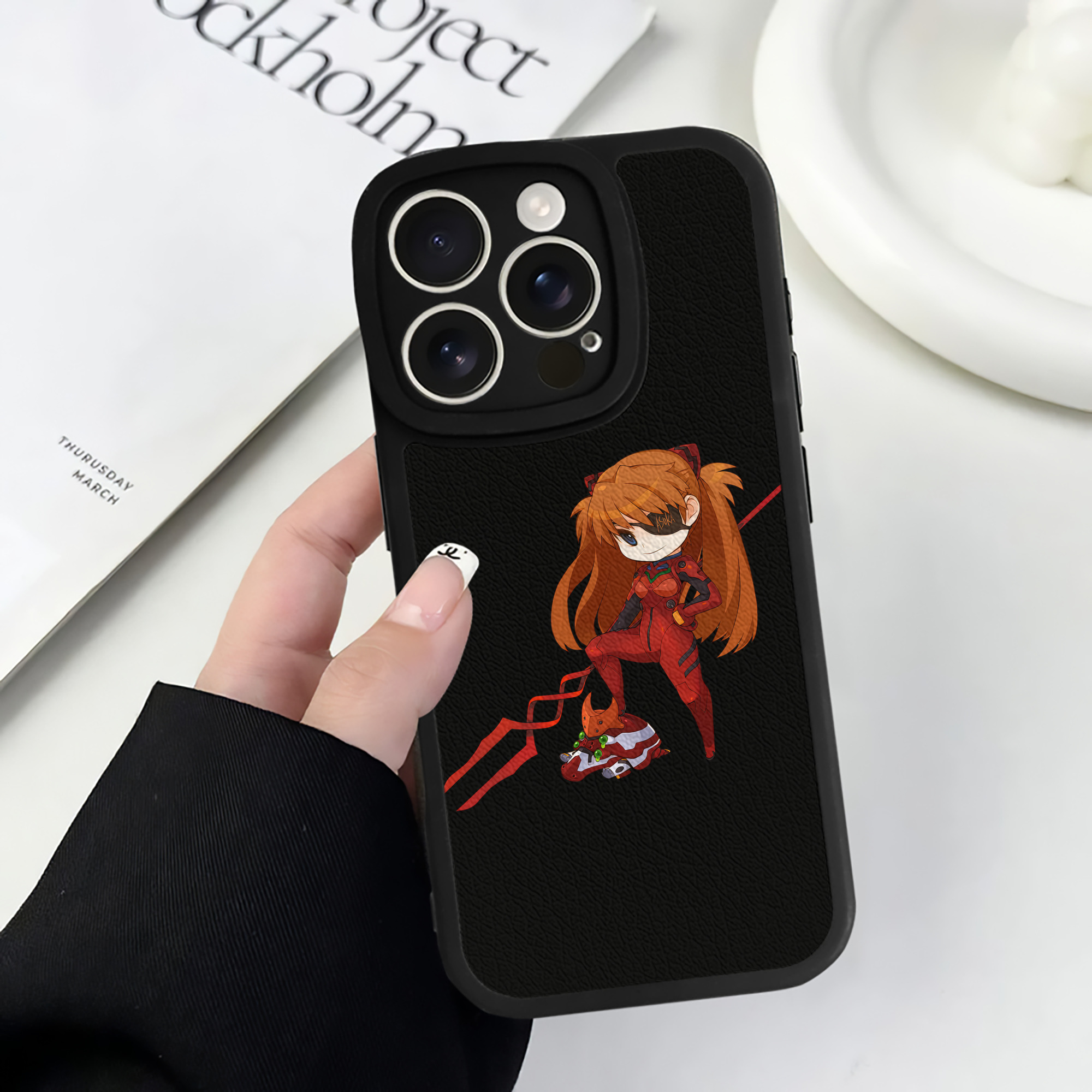 （画像用） EVA 新世紀エヴァンゲリオン 【iPhone 16シリーズ対応】シリコンスマホケース（レザー調） 材質：シリコン